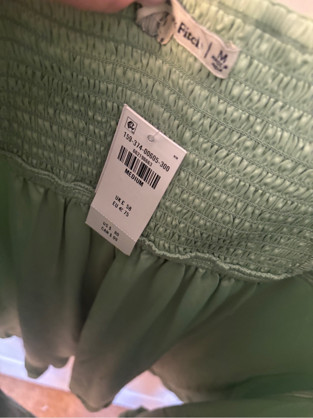Abercrombie & Fitch Mint Green Spaghetti-Strap Mini Dress - Picture 4 of 7
